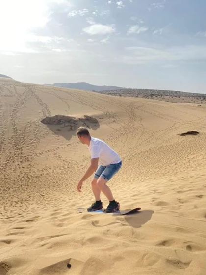 Aventure en Sandboarding à Agadir - Tourisme Agadir Souss-Massa