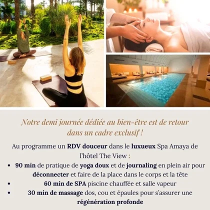 Matinée douceur Yoga doux & Spa - Tourisme Agadir Souss-Massa