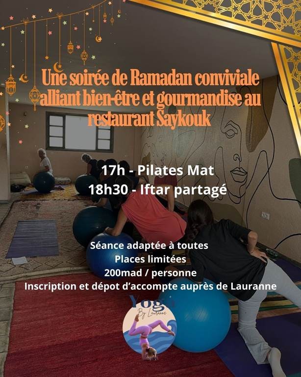 Pilates & Iftar - Tourisme Agadir Souss-Massa